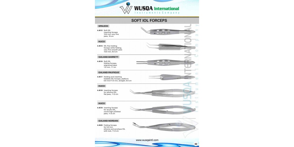 Soft IOL Forceps 